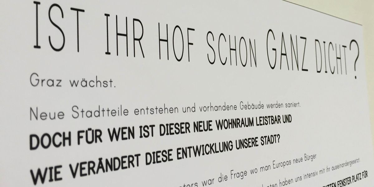 DIe Ausstellung dreht sich um das Thema „Urbane Inklusion“