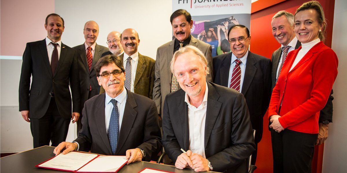 DIe FH JOANNEUM hat mit der Universität von Haripur ein Memorandum of Understanding beschlossen.