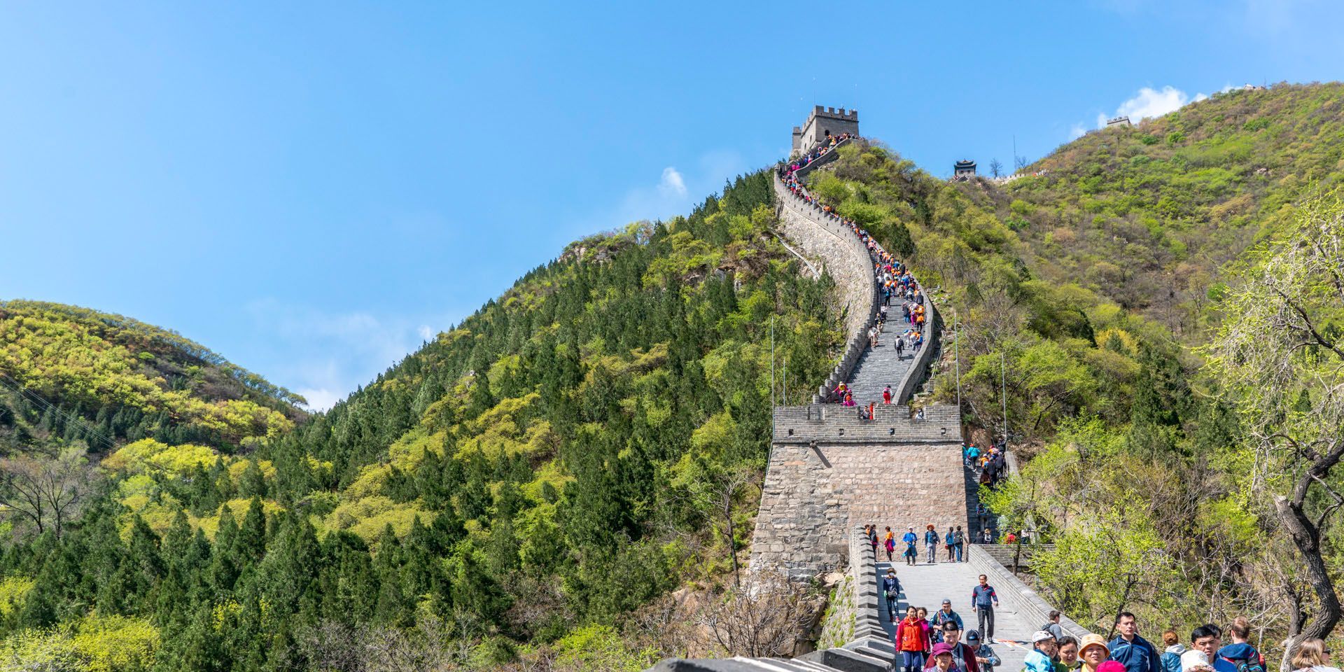 Eine der ersten Sehenswürdigkeitn, die die Studierenden besuchten, war die chinesische Mauer.