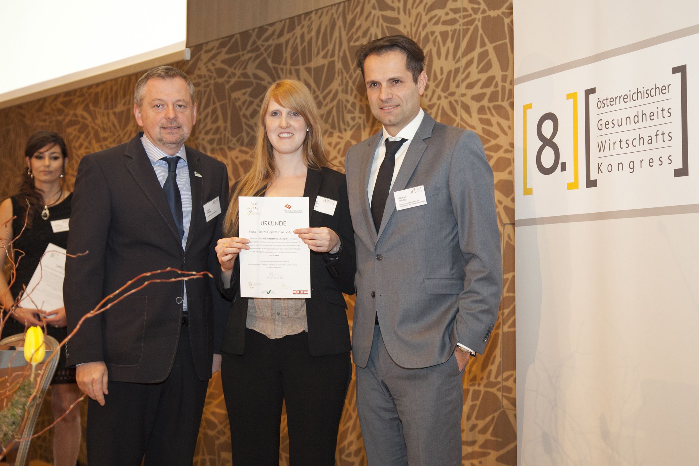 Erster Platz beim Health Research Award 2016 1