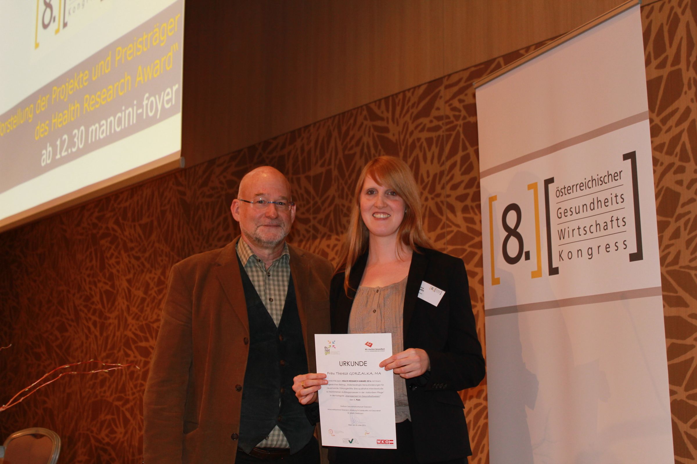 Erster Platz beim Health Research Award 2016