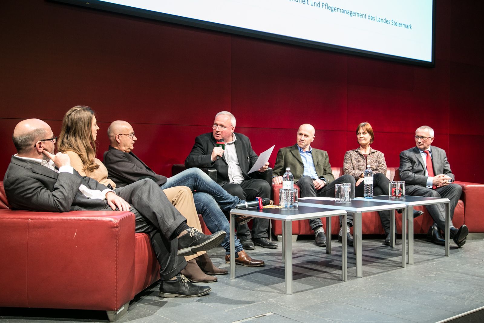 Christian Schwarz, Christine Korak, Michael Lehofer, Heinz M. Fischer, Rainer Christ, Beate Salchinger und Karl Peter Pfeiffer