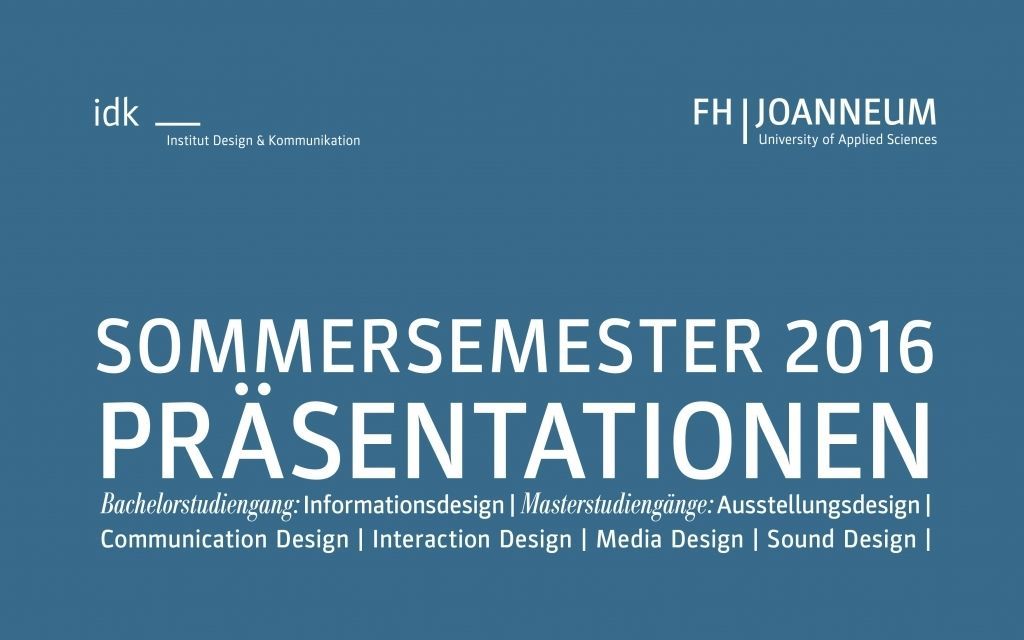 Präsentationen Sommersemester 2016