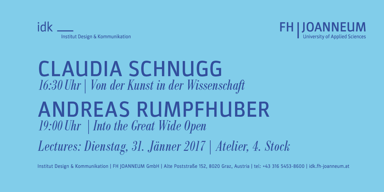 Lecture: Claudia Schnugg &amp; Andreas Rumpfhuber