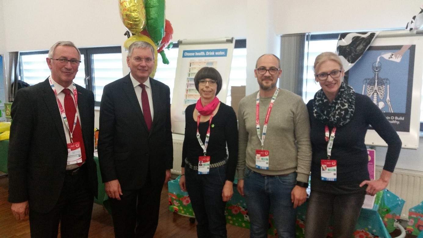 Lehrende der FH JOANNEUM waren verantwortlich für die Health Promotion Station. 