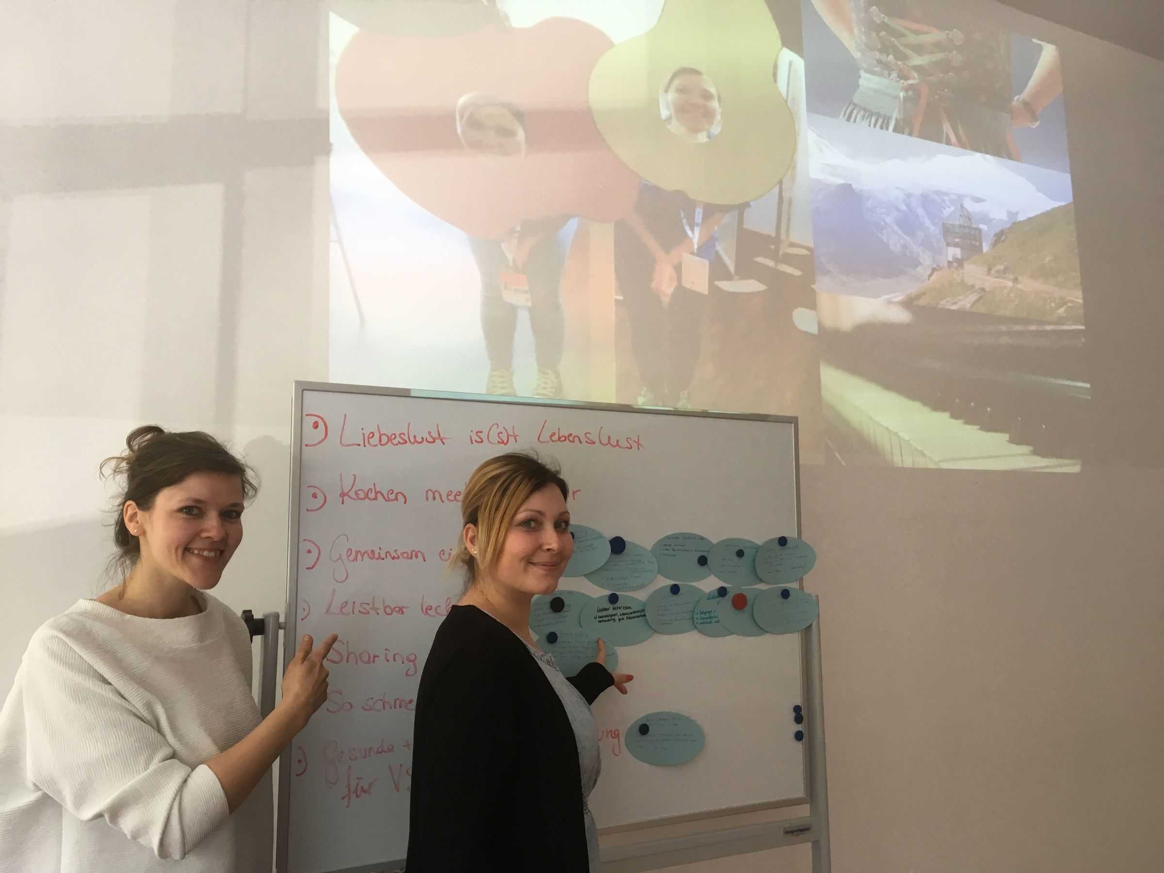 Natalie Möstl und Ingrid Pöllabauer präsentierten ihr Projekt.