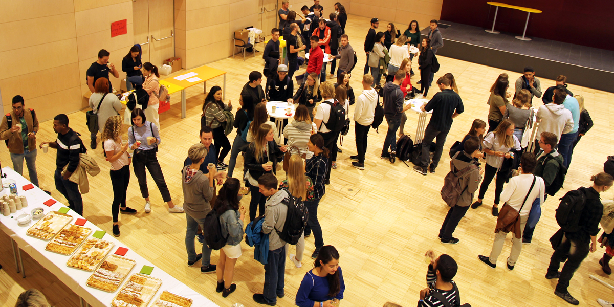 Österreichisches Frühstück für internationale Studierende.