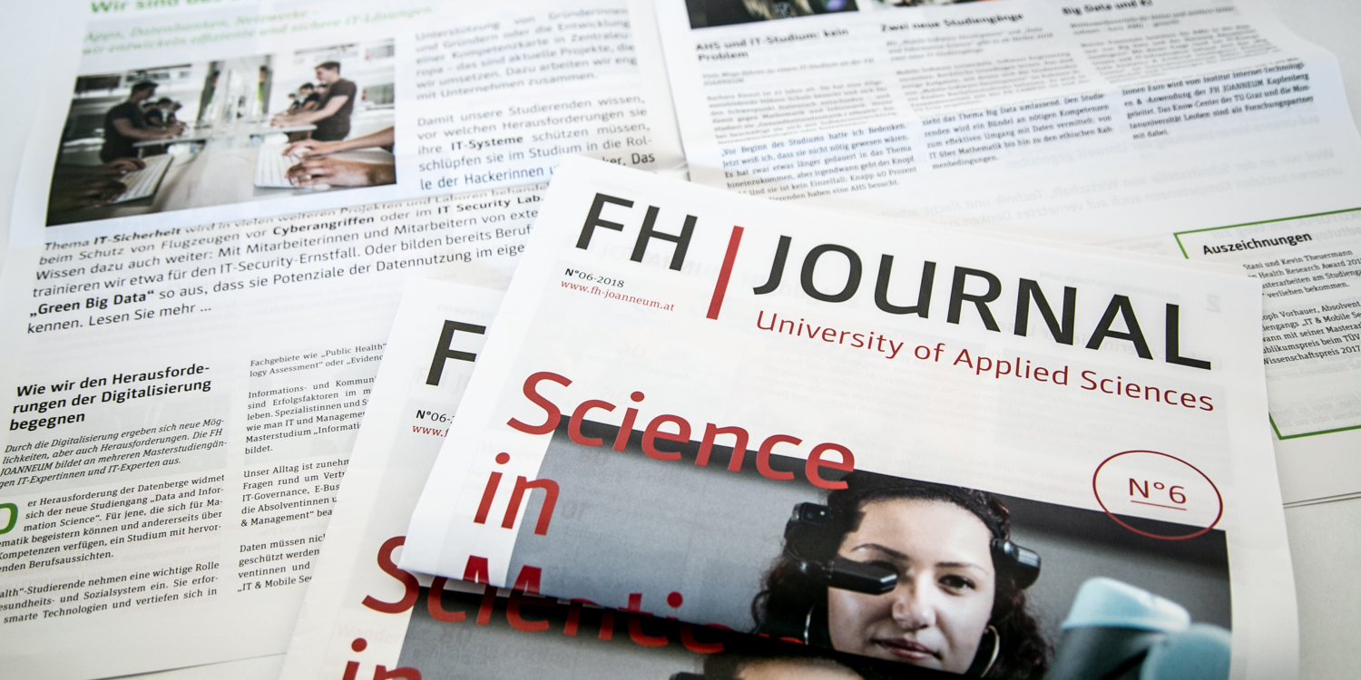 Druckfrisch: das neue FH Journal 1