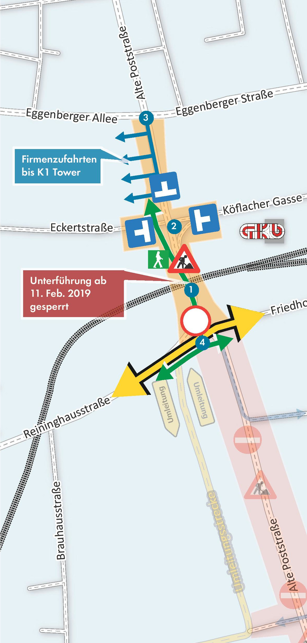 Grafik zur Baustelle