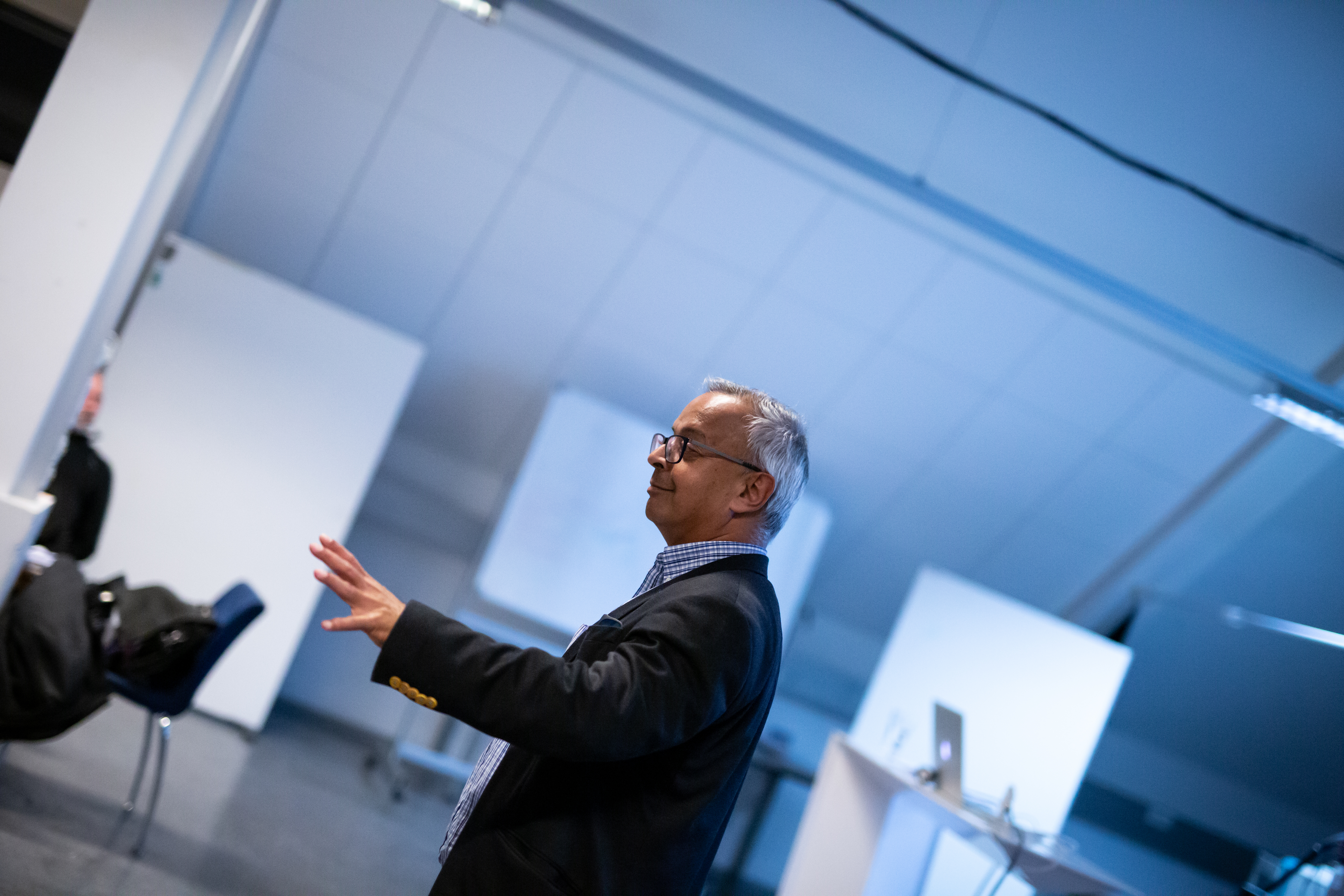 Andy Kaltenbrunner bei seiner Lecture an der FH JOANNEUM.