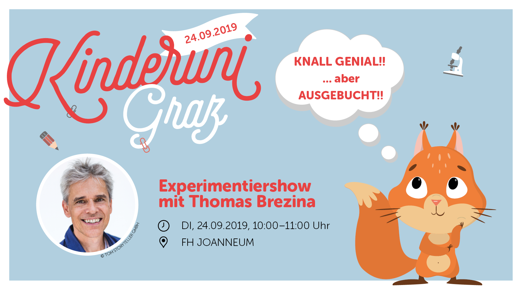 „Knall Geniale Wissenschaft“ mit Thomas Brezina