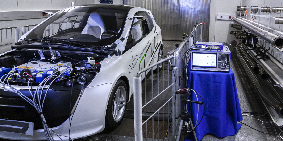 Elektroauto auf dem Prüfstand