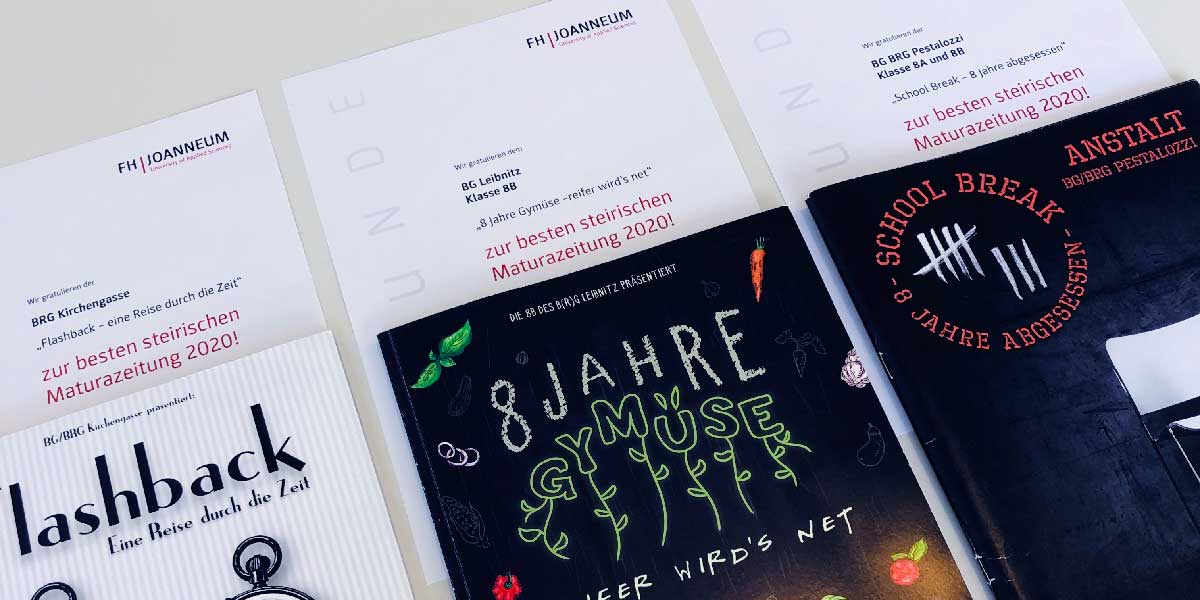Maturazeitungsaward 2020 für „School Break“, „8 Jahre Gymüse“ und „Flashback“ 3