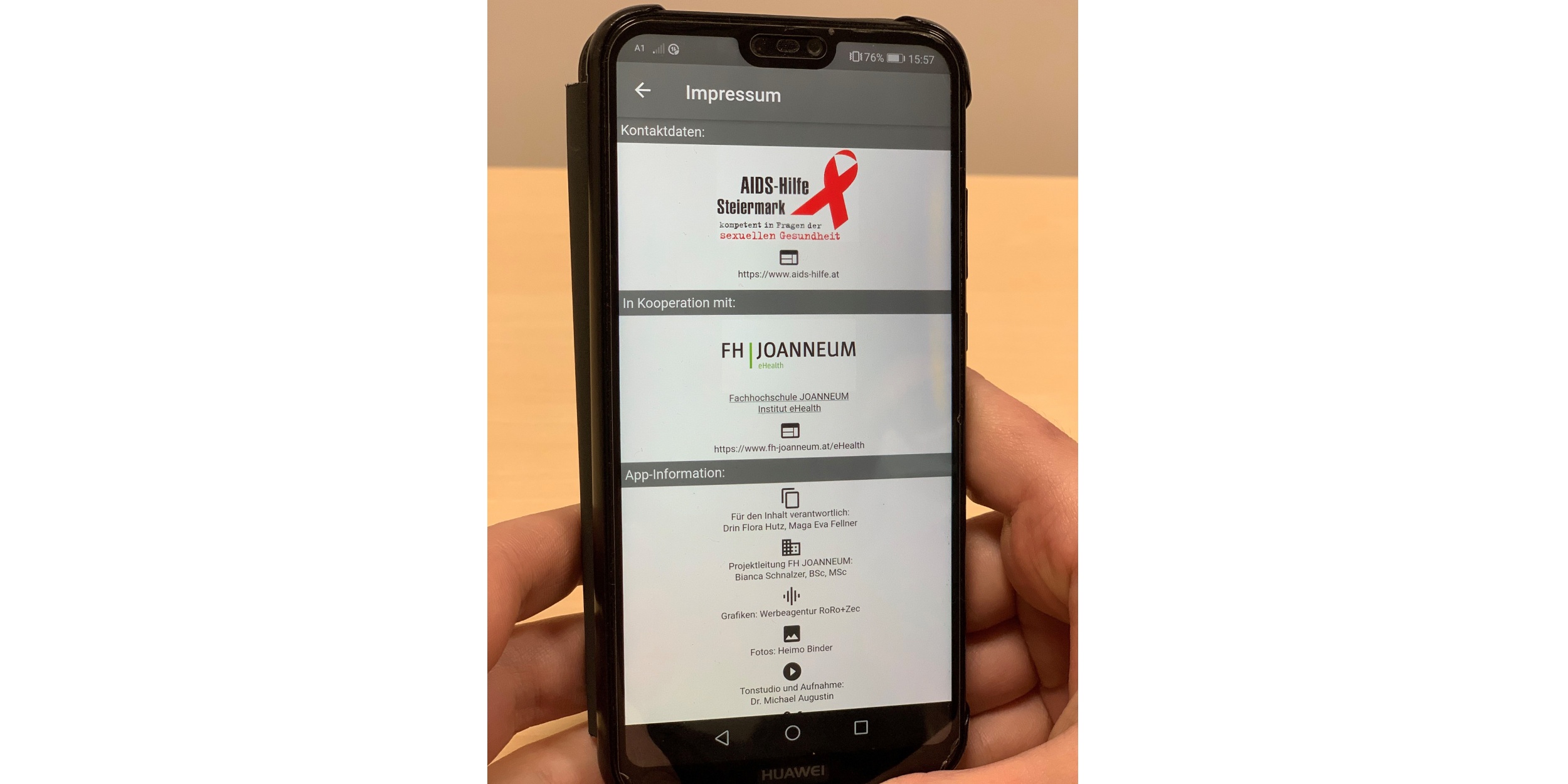 FH JOANNEUM und AIDS-Hilfe Steiermark entwickeln ausgezeichnete App für Jugendliche 5