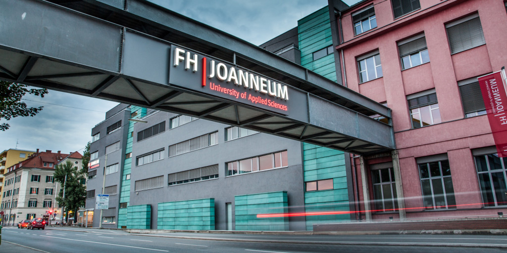 Kreuzungsbereich bei der FH JOANNEUM gesperrt