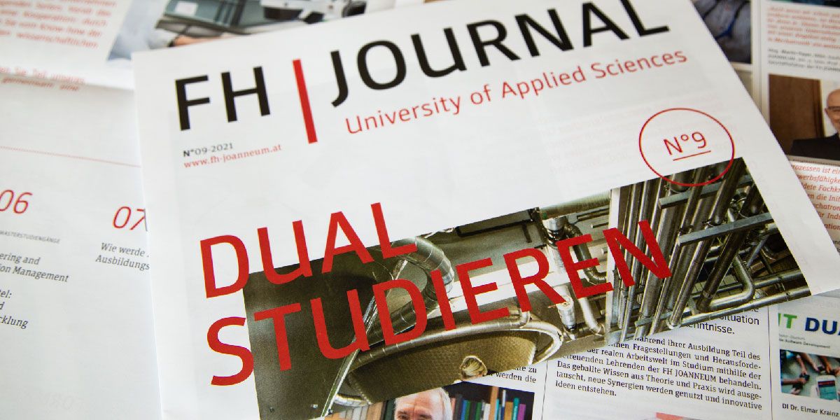Foto: FH JOANNEUM / Manfred Terler Ein FH Journal über dual Studieren an der FH JOANNEUM