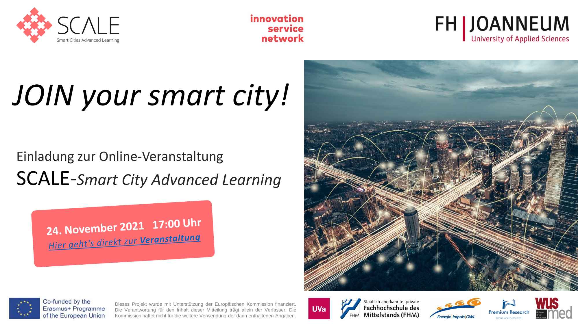 SCALE SMART CITY ADVANCED LEARNING