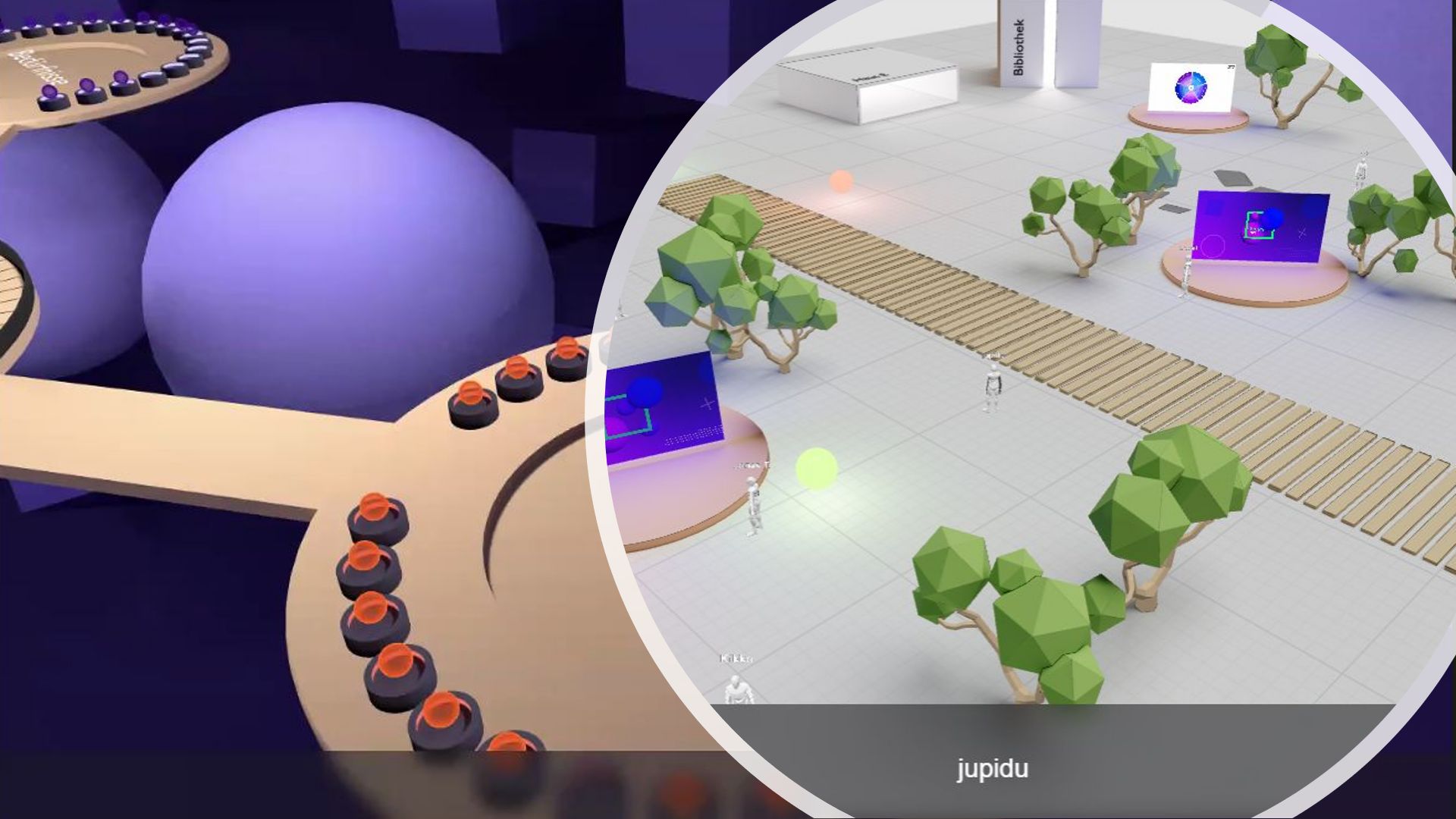 Screenshot des Multiplayers des Virtuellen Campus der HAWK