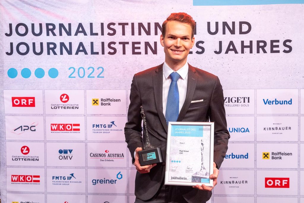 Alumnus Paul Krisai ist Journalist des Jahres