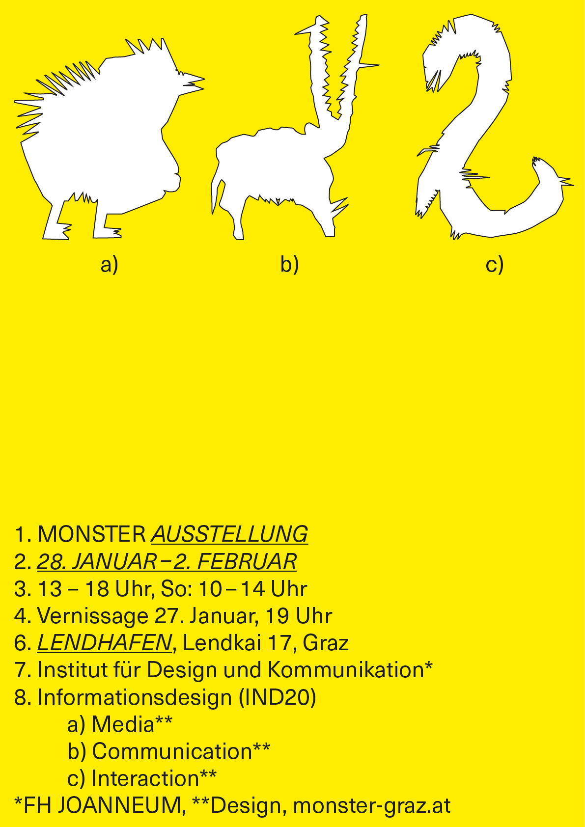 Design-Studierende mit drei Ausstellungen in Graz