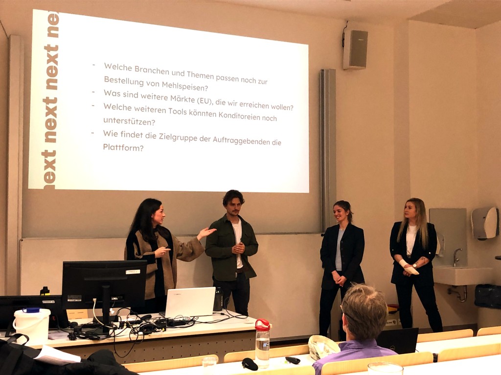 Präsentation innovativer Geschäftsideen