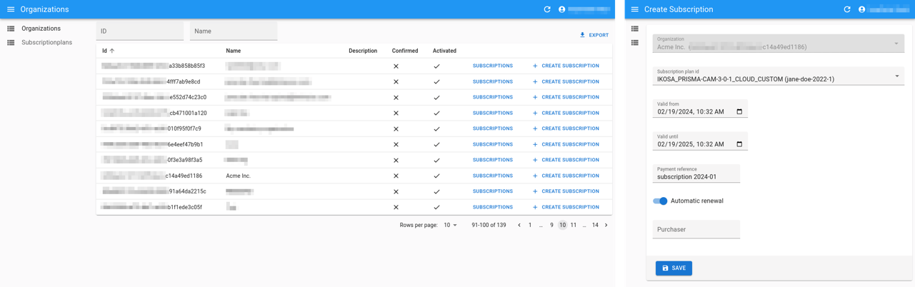 IKOSA Subscription Management 4