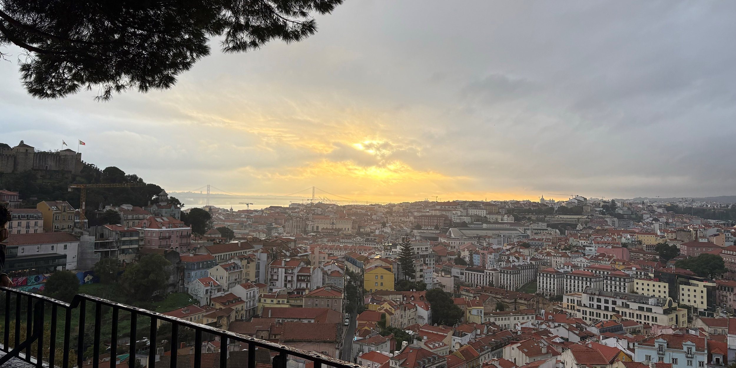 Das Foto zeigt den Blick über die Stadt Lissabon.