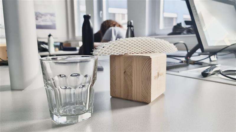 Das Foto zeigt ein Arbeitsmodell der Studierenden.