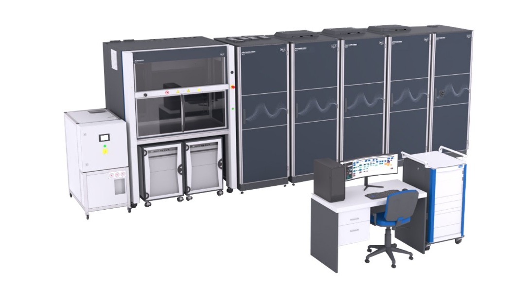 Der Inverterprüfstand am Institut Fahrzeugtechik / Automotive Engineering dient zur Charakterisierung, Funktions- und Leistungstests von Invertern sowie der Akkreditierten Wirkungsgradmessung. 