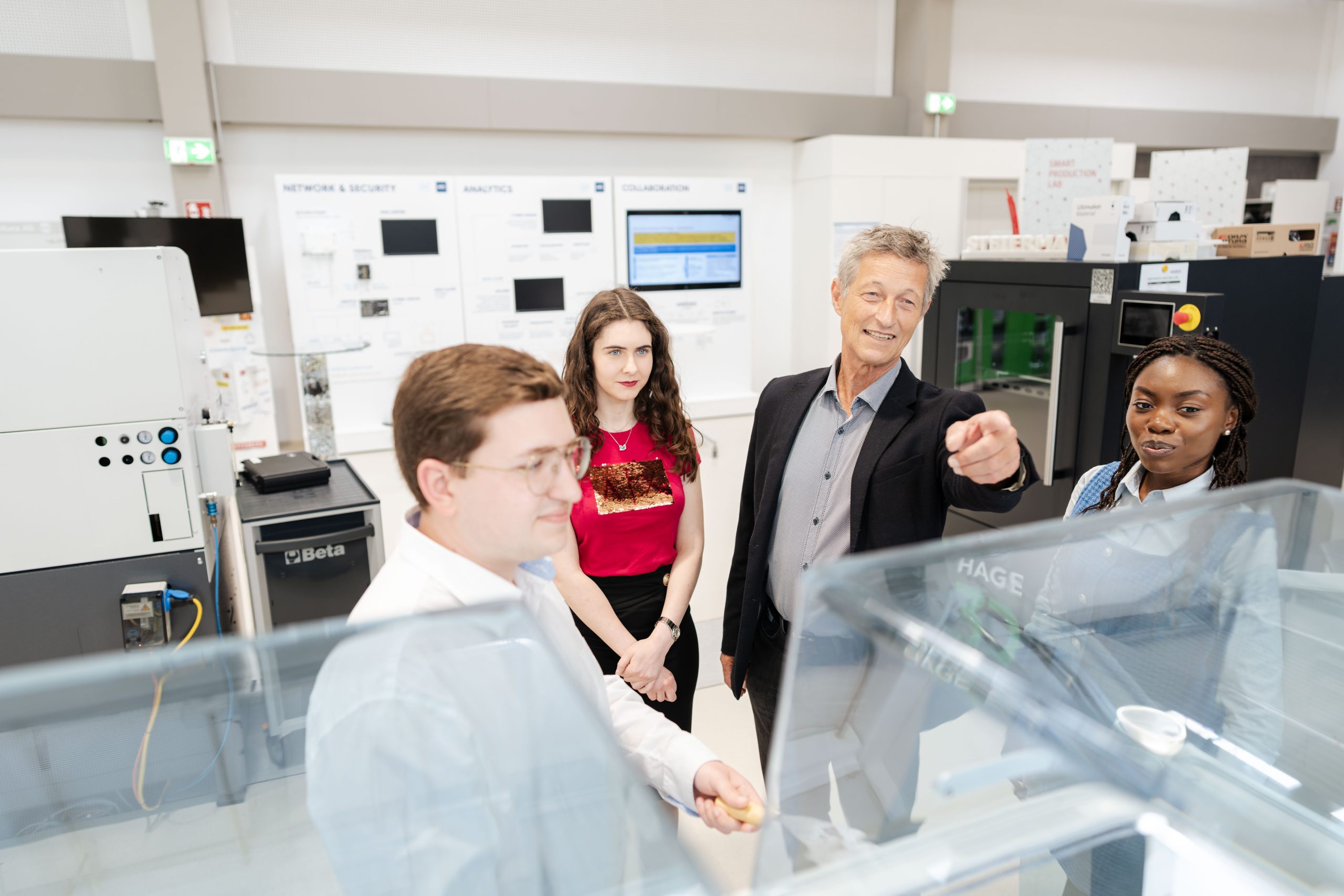 Das Smart Production Lab der FH JOANNEUM bietet die Möglichkeit einer Unternehmenspartnerschaft