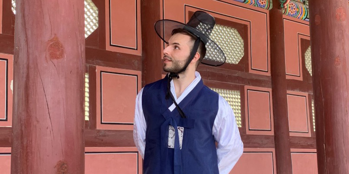Mihailo Bobar bei seinem Auslandssemster in Südkorea